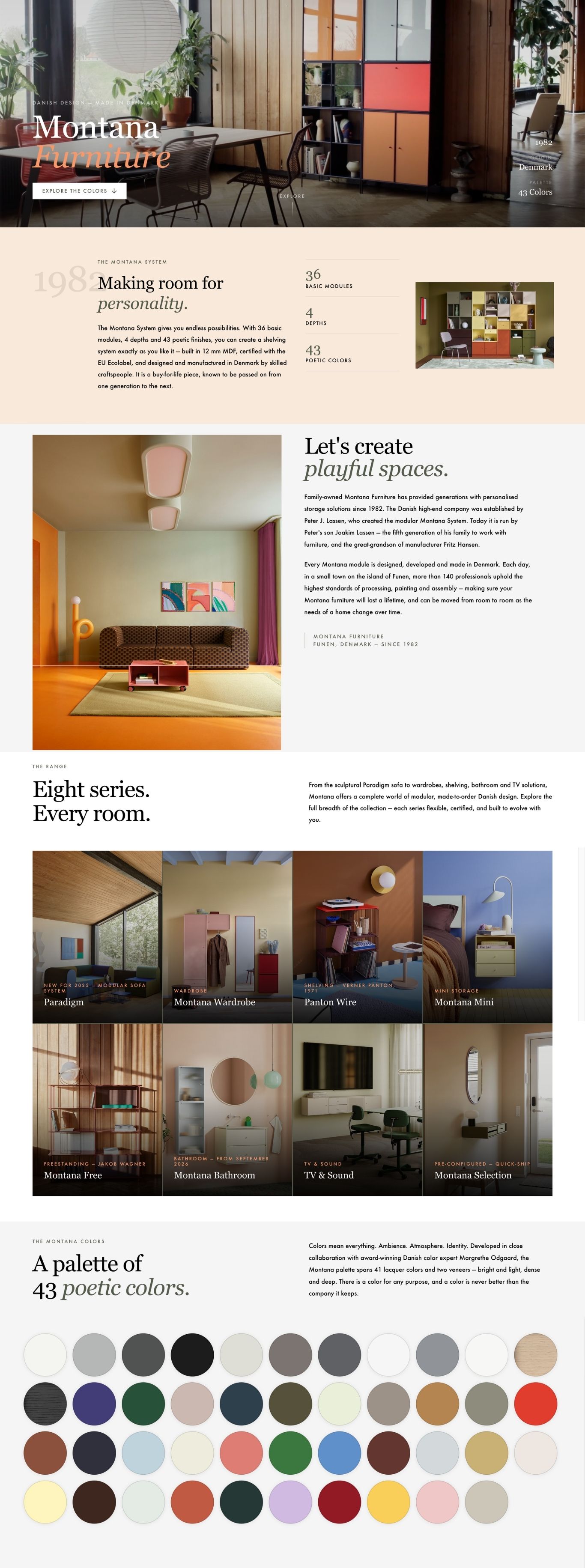 Montana brand landing page
