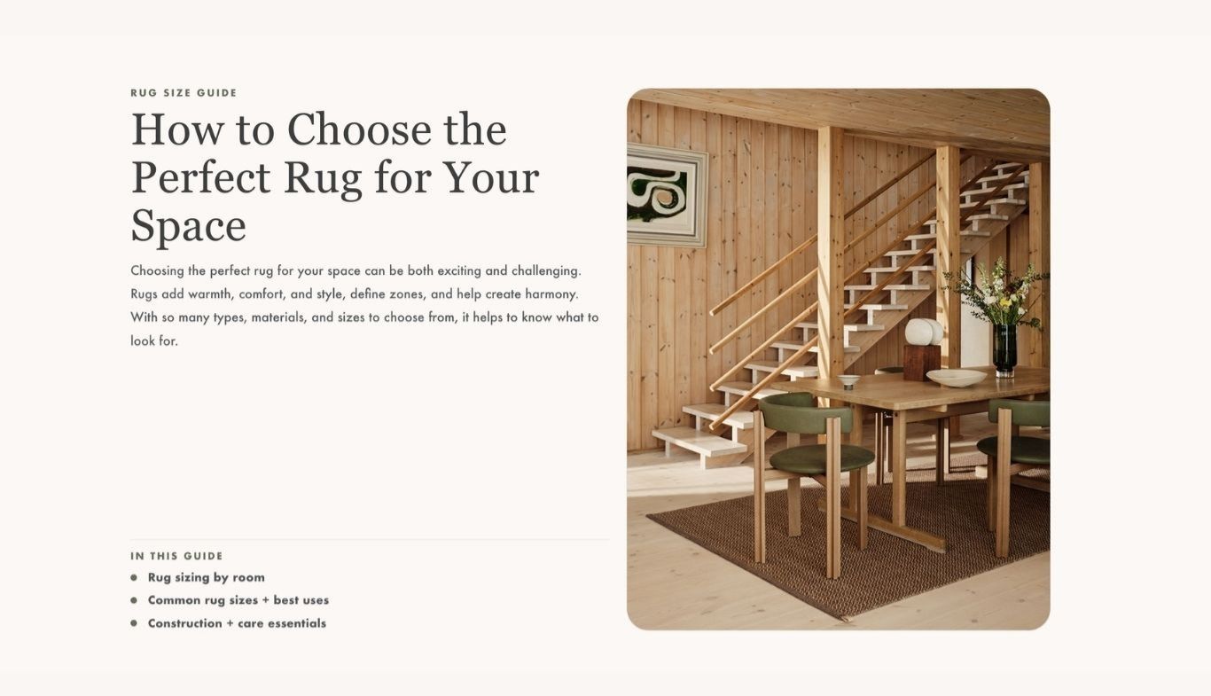 Rug Size Guide