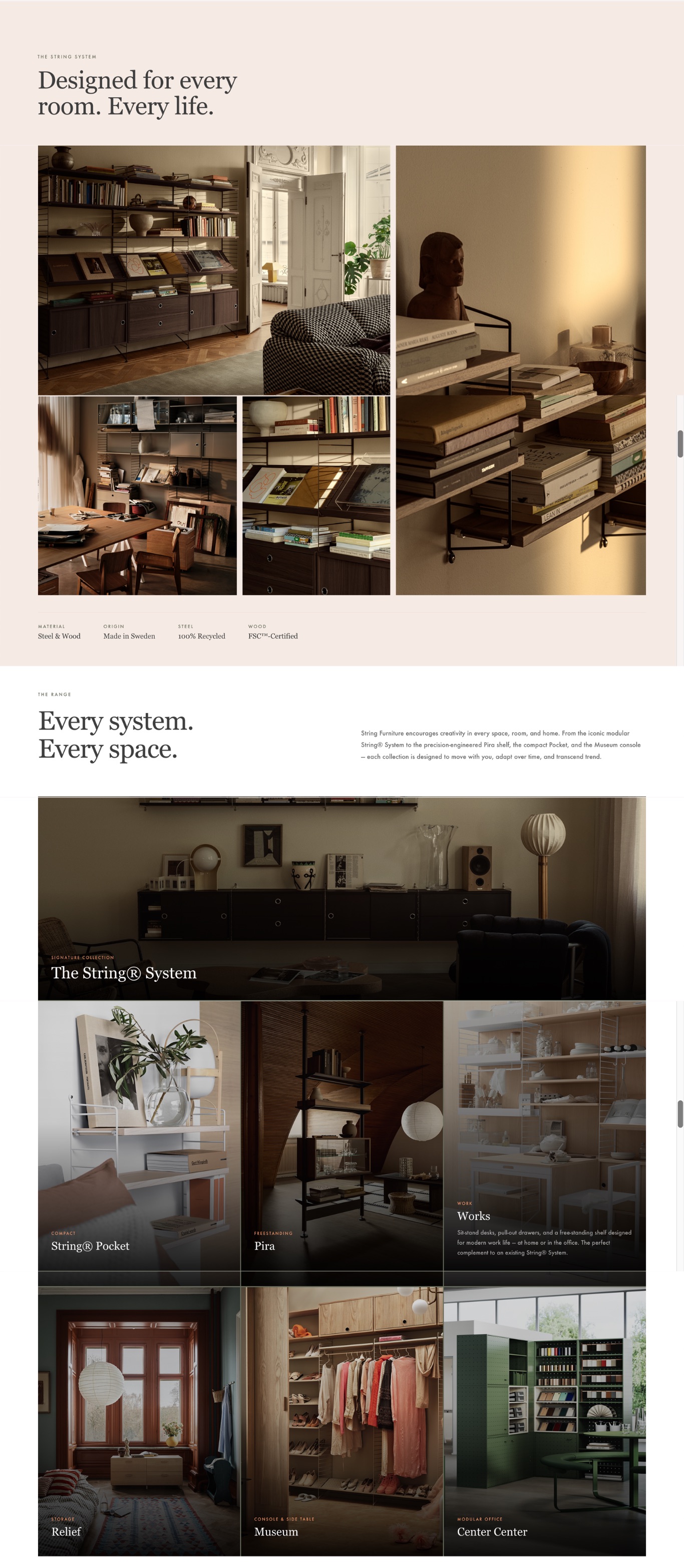 String Furniture configurator integration